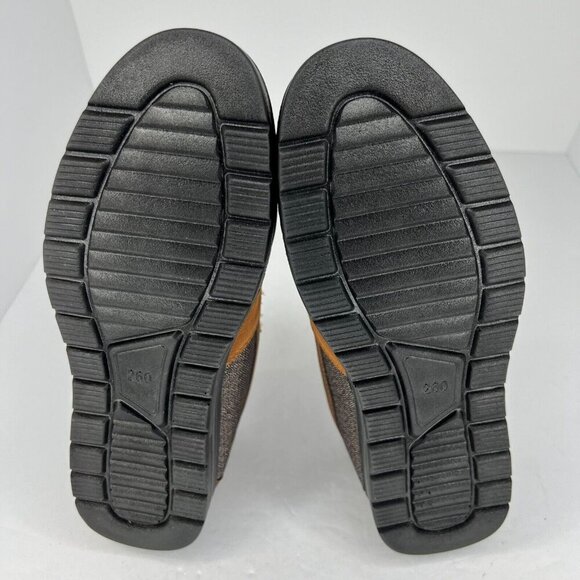 Mens Brown and Gray Breathable Casual Soft Soled Slip On Size 7.5 Loafers - Picture 8 of 9